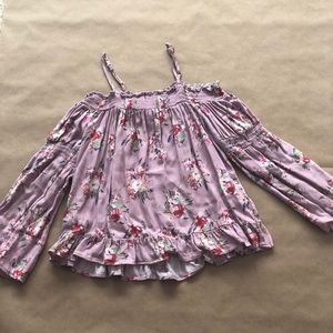 Girls off the shoulder top